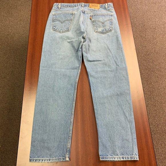 Men's Vintage 505 Levi's High Rise Orange Tag - Picture 6 of 10